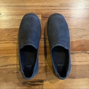 WORX Red Wing Shoes Gray Slip On Work Shoes Steel Toe 7.5